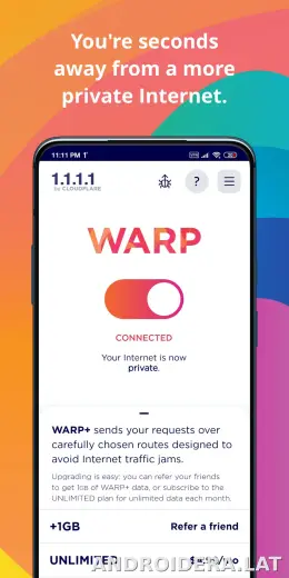 1.1.1.1 + WARP скриншот 2